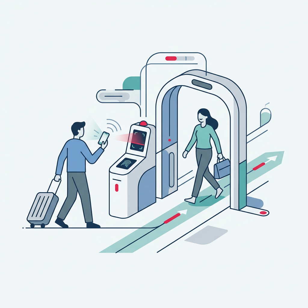 Una serratura intelligente Raixer installata su una porta, che simboleggia la facilità e la sicurezza del check-in automatizzato.