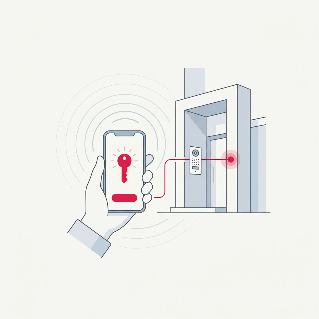 Intercomunicador Wi-Fi inteligente ligado ao interfone interior de uma habitação